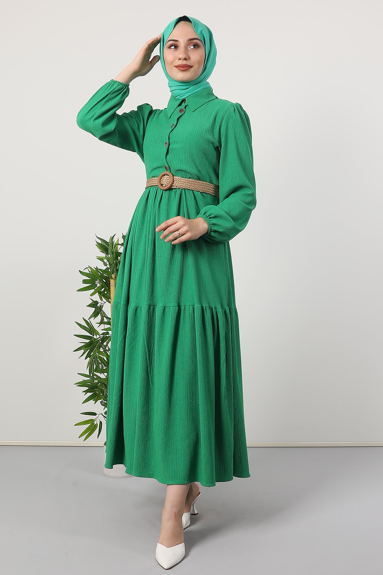 GİZAGİYİM - Örme Kat Kat Elbise Benetton